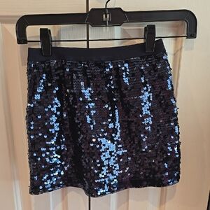 Black Sequin Skirt Girls Size 5/6 Children's Place